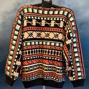 Vintage 80s Esprit Sport Geometric Sweater